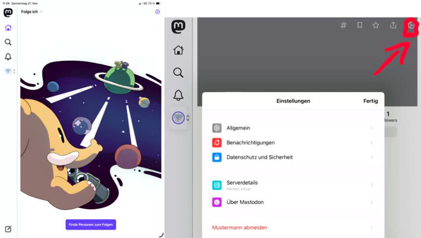 Vorstellung Mastodon auf hamlen.social